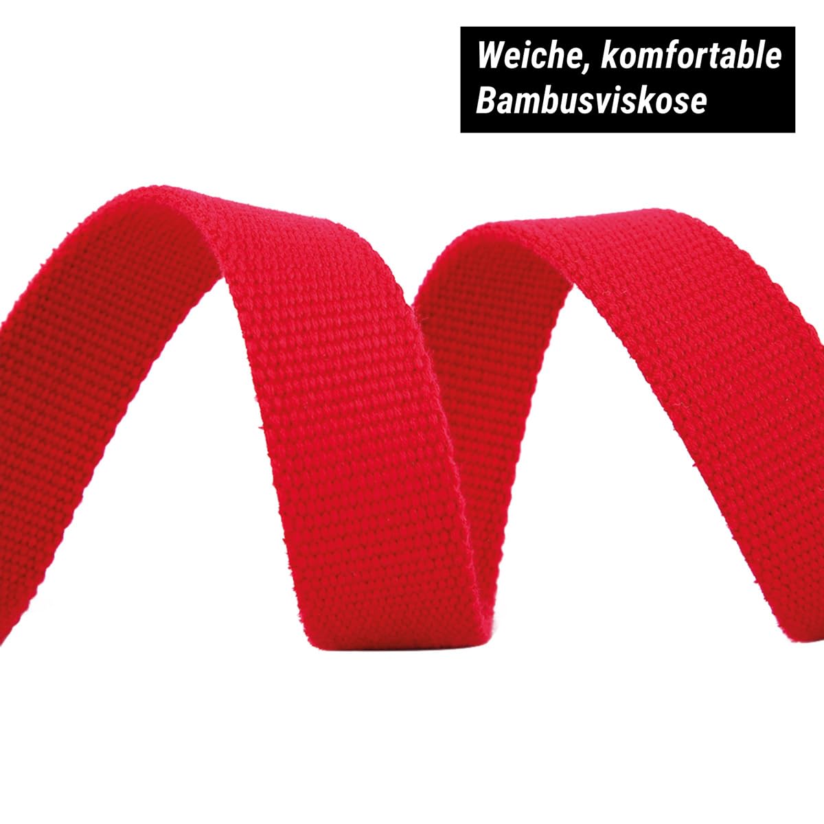 Komfortable Hundeleine 3m | Verstellbare Hundeleine mittelgroße Hunde | Bambusviskose | Strapazierfähig und weich | Perfekt für alltägliche Spaziergänge | M (2.0cm Breit) - Rot