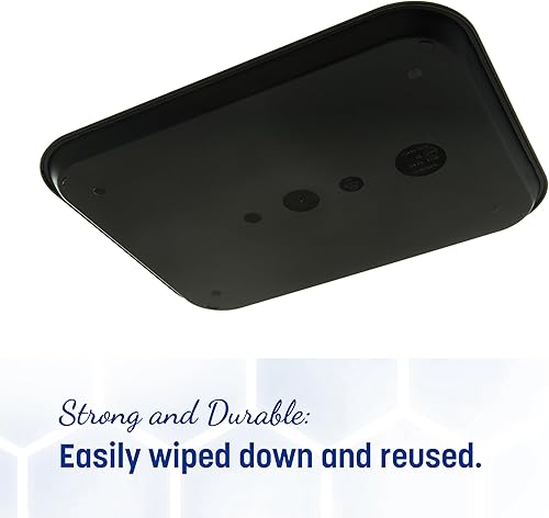 Miniatura 6 de Carlisle Foodservice Products CT141803 Café Bandeja de comida rápida y de café estándar 14 x 18 pulgadas polipropileno negro