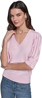KARL LAGERFELD Paris Women's Sportswear Sweater, Parfait, X-Large
