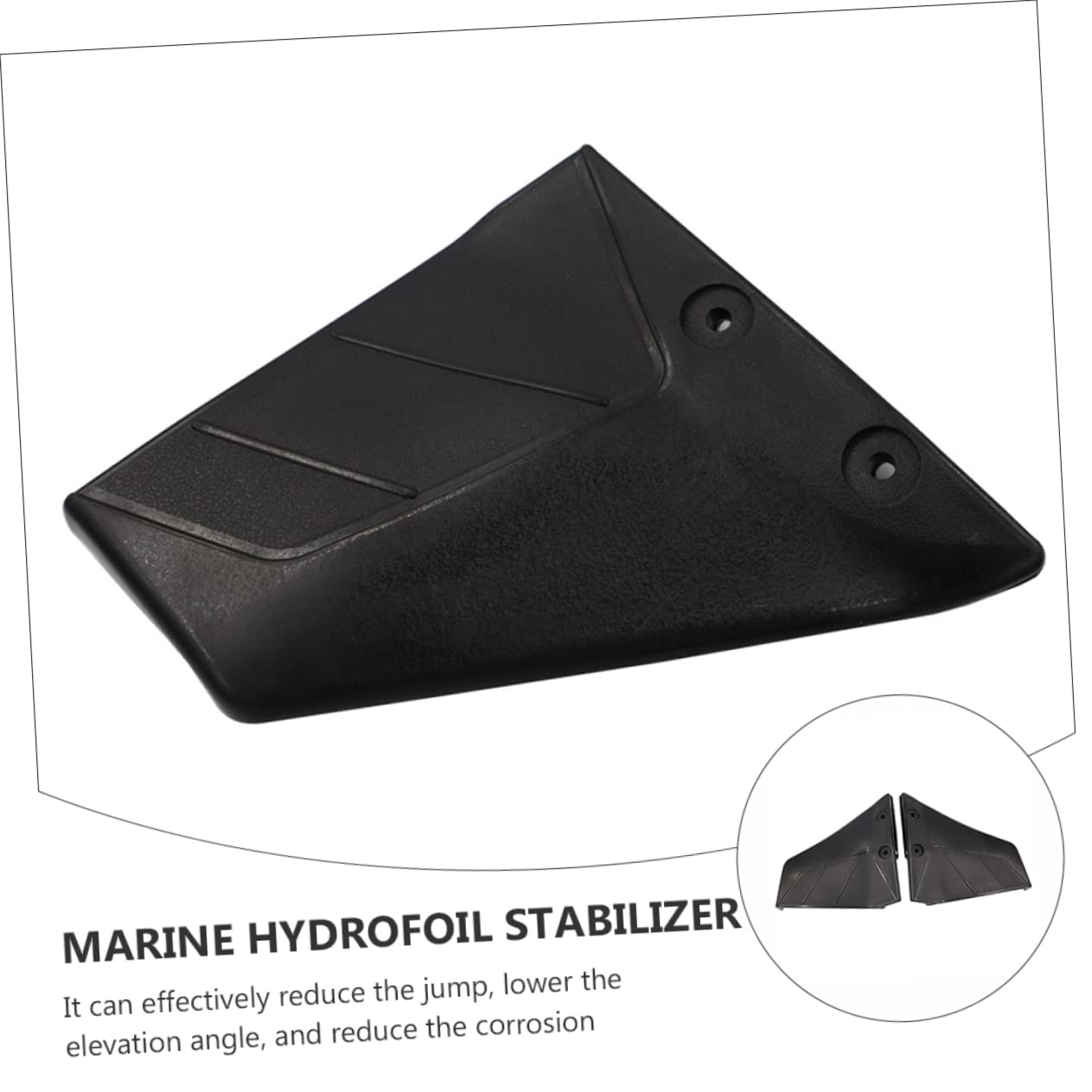 KOMBIUDA Hydrofoil Stabilizer No Drill Marine Outboard Motor Boat Engine Hydrofoil Boat Accessory for 4-50hp
