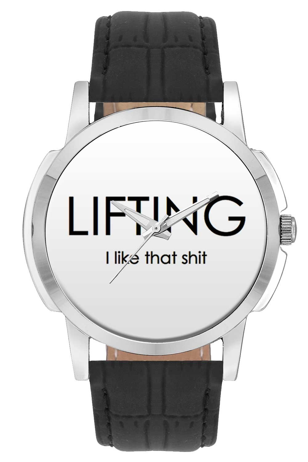 BIGOWL Wrist Watch - Lifting I Like That Shit Typography Analog Mens and Boys Wrist Watch - Unique Analog Quartz Leather Band Wrist Watch (B01M998V0P) Amazon Price History, Amazon Price Tracker