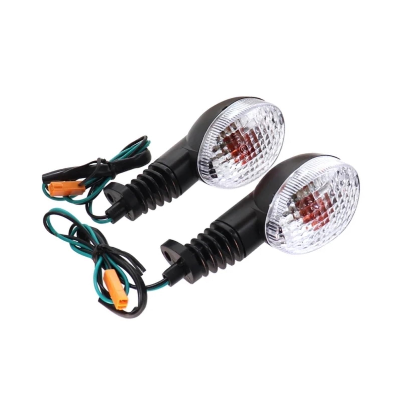 Per D-TRACKER 250 2008 2009 2010 2011 2012 2013 2014 2015 2016 2017 Per Ninja 250R 2008-2012 Ambra Indicatori Di Direzione Luci Indicatori Lampeggiante(Clear)