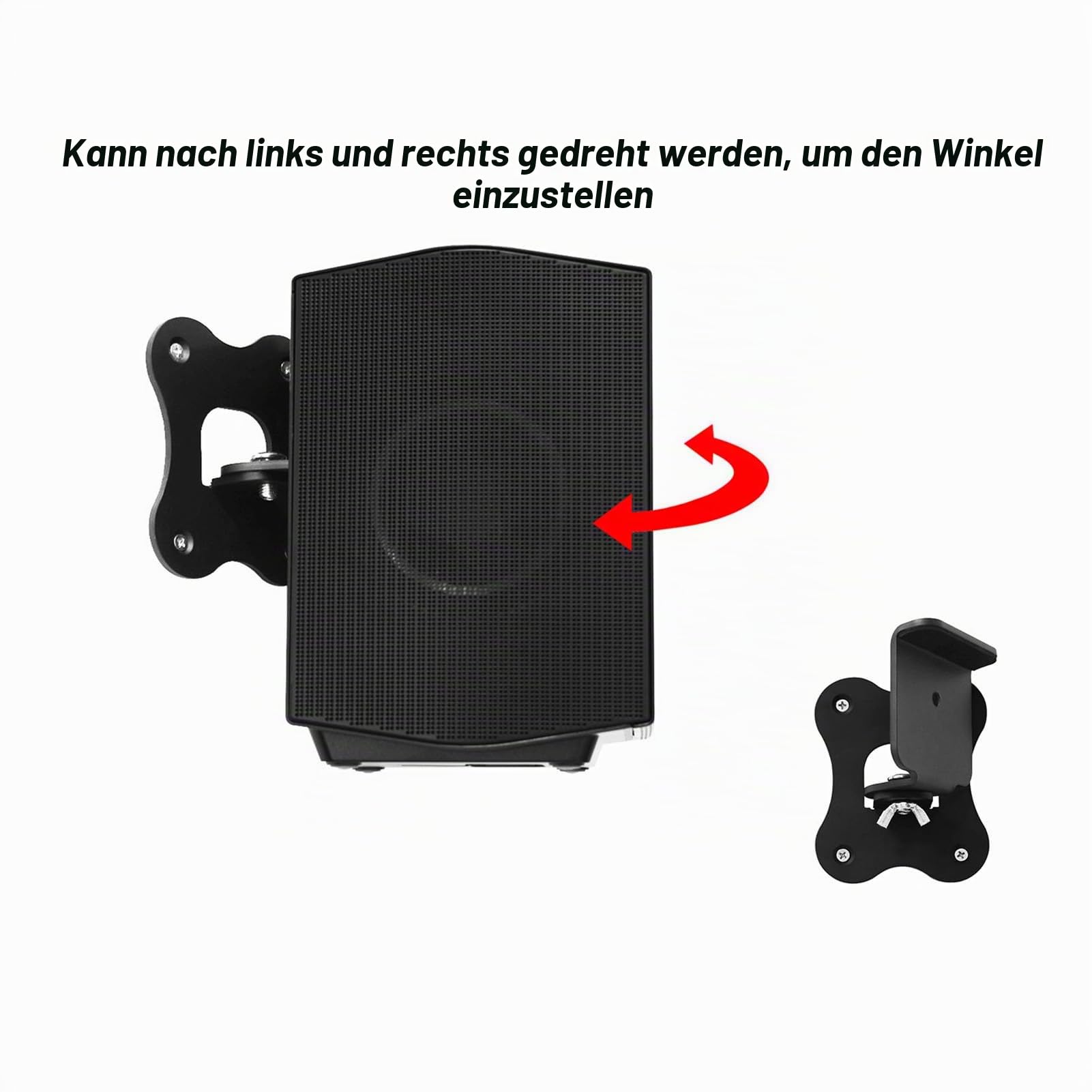 VBESTLIFE Lautsprecher-Wandhalterung für HW-Q990D, HW-Q990B, HW-Q990C, HW-Q930B, HW-Q930C, SX-Q990B, Soundbar-Wandhalterung für Hintere Surround-Lautsprecher aus Metall