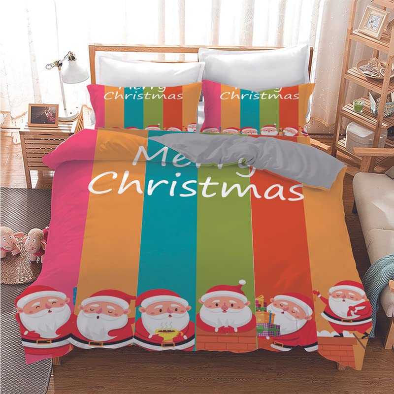 Parure de lit 90x190 Noël enfant en microfibre 110g/㎡ pour lit garçon et fille