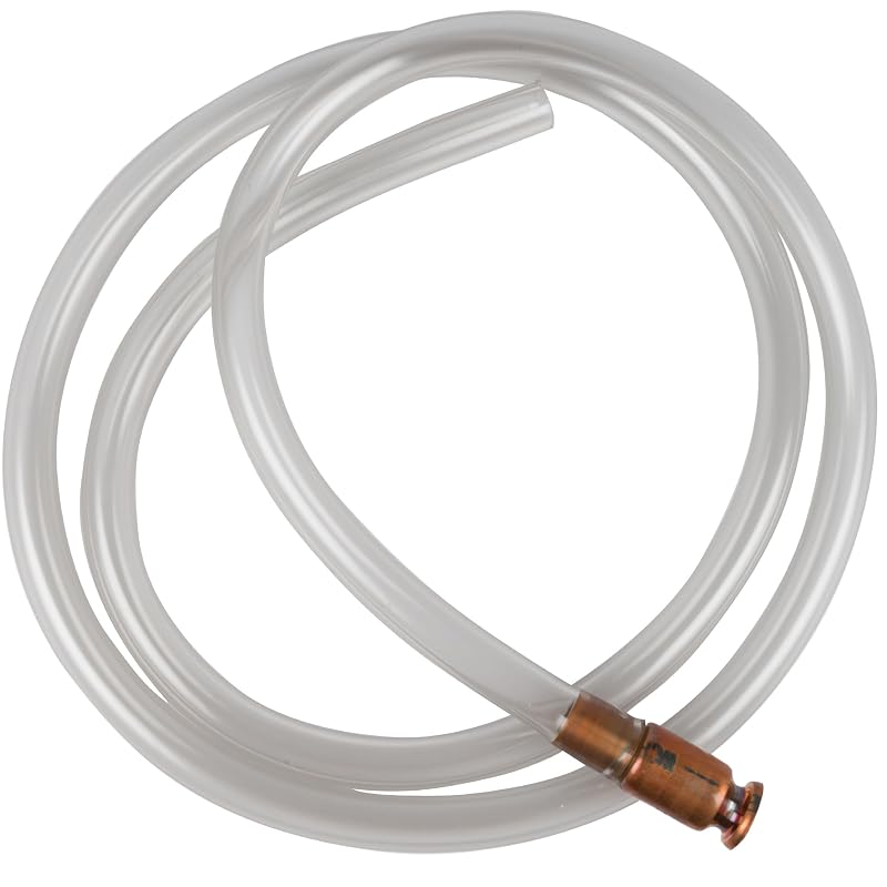 Bomba manual de sifão The Original Safety Siphon com mangueira de 1,83 m e válvula de 12,7 mm para transferência de combustíveis e fluidos