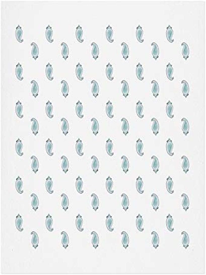 Deny Designs Social Proper Polka Paisley Art Print, 8" x 10", Blue