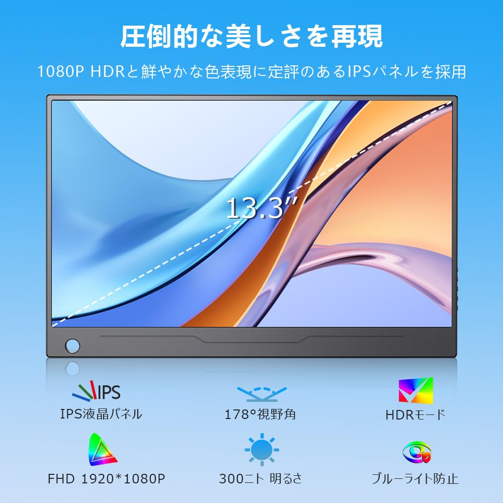 Amazon.co.jp: EVICIV 13.3インチ モバイルモニター モバイル