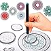 Produktbild 22 Stücke Spirograph Geometrische Lineal Original Spirograph Design Set Geometrische Zeichnung Lineal Kinder Spirale Kunst Handwerk Kreation Bildung Zeichnung Schreibwaren Set (1 Set)