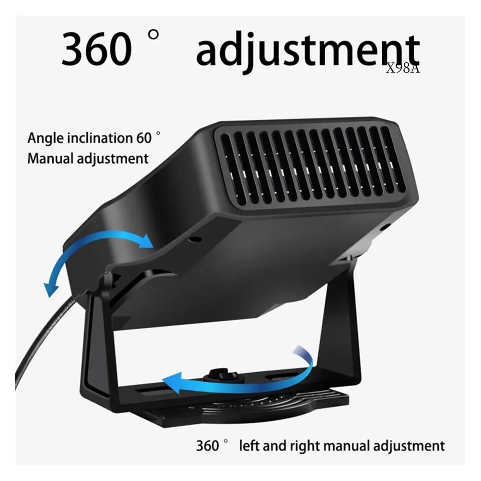 Dégivreur de pare-brise portable QM-Car 12V 150W for l'hiver