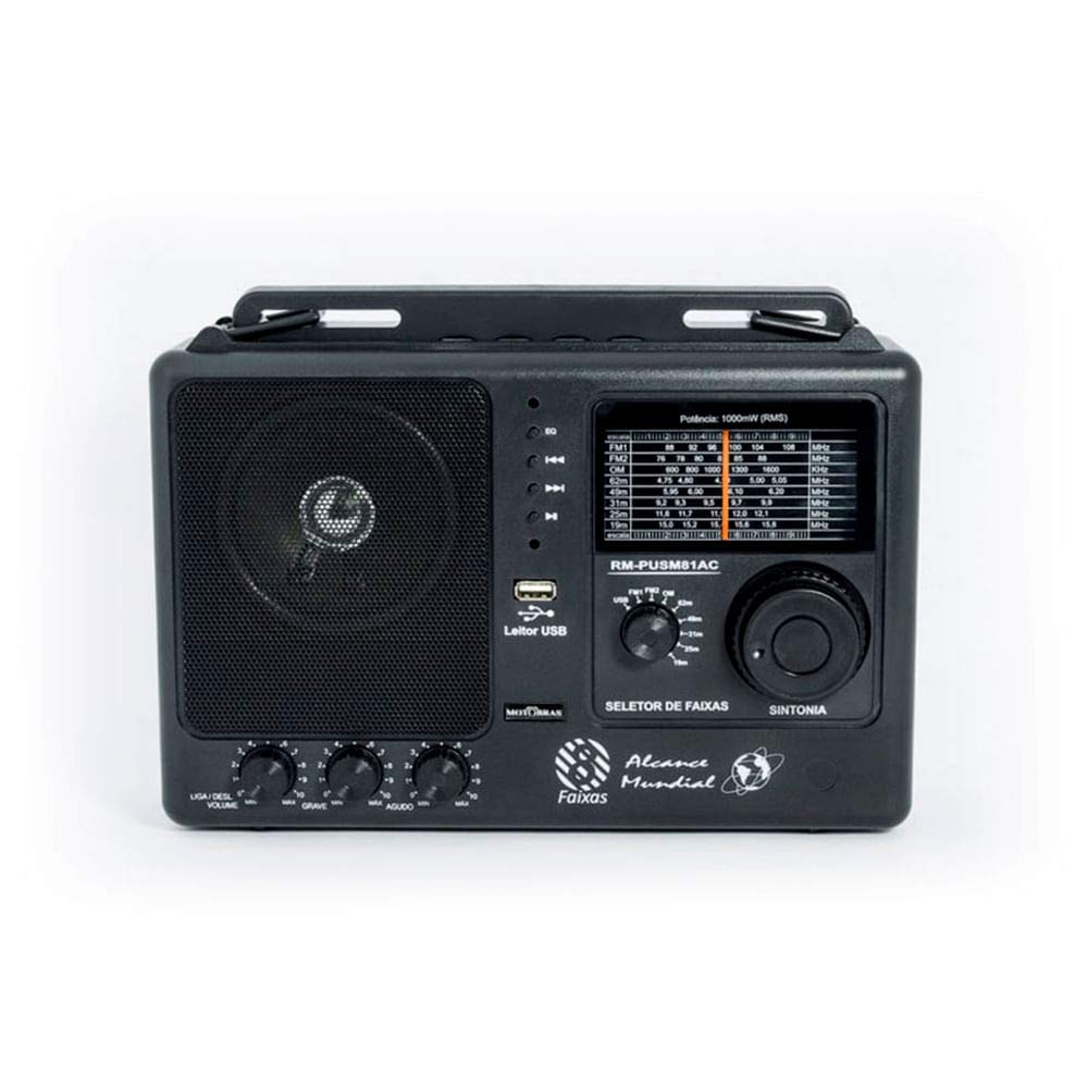 Radio Motobras 8 Faixas USB FM/OC - RM-PUSM81AC | Amazon.com.br