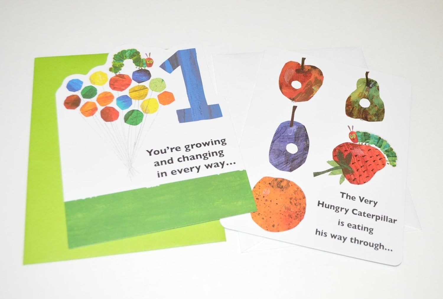 The Very Hungry Caterpillar First Birthday Card Pack of 2