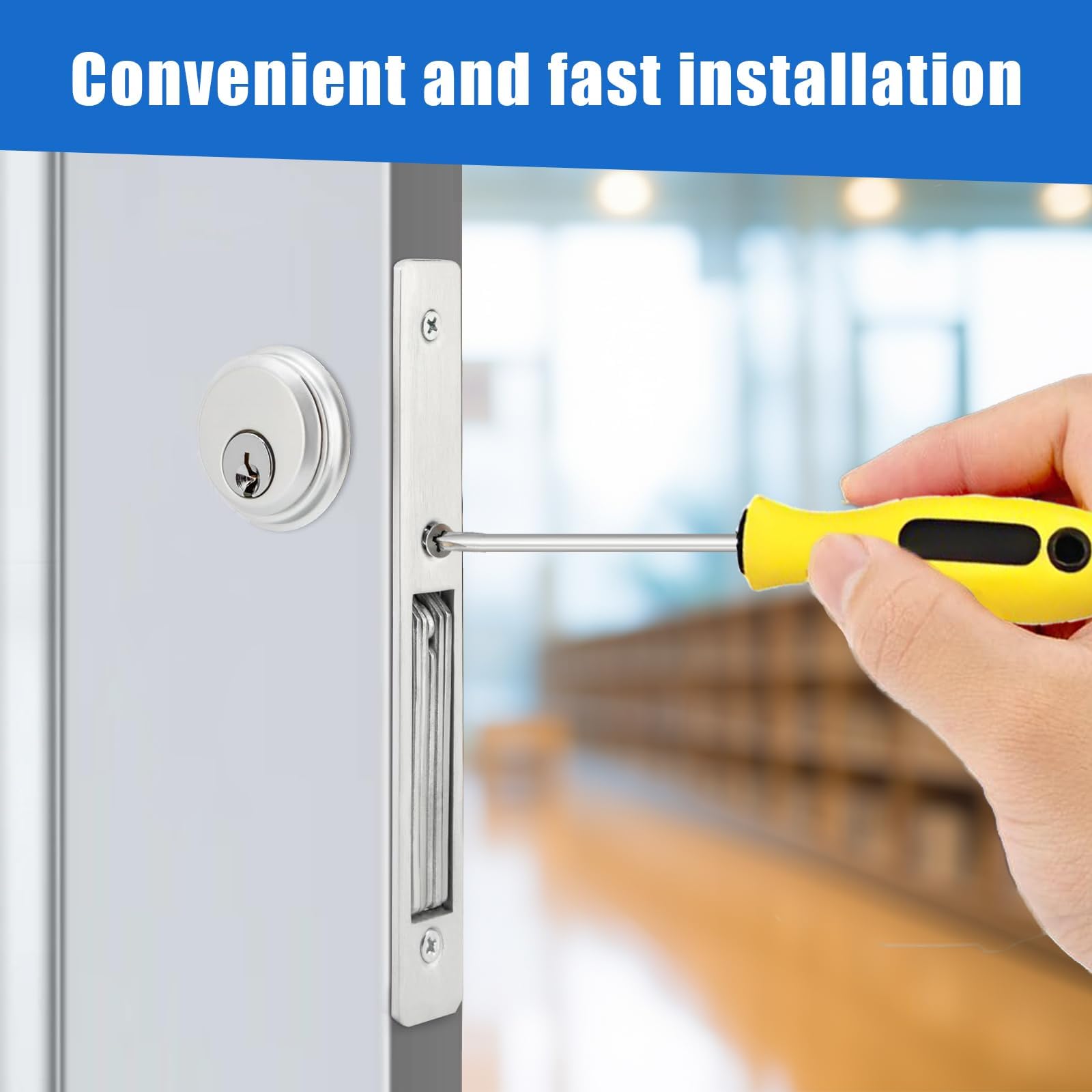 Storefront Crochet De Serrure à Mortaise Pour Porte à Double Clé