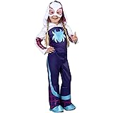 MARVEL Toddler Ghost Spider Costume, Girls Spider-Man and His Amazing Friends Gwen Stacy Kids Costume