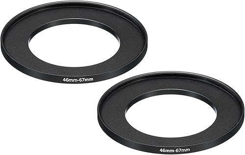 Vista 8 de PATIKIL Anillo elevador de metal de 2.283 in-3.031 in, paquete de 2 anillos adaptadores de filtro de lente de cámara, anillo adaptador de filtro