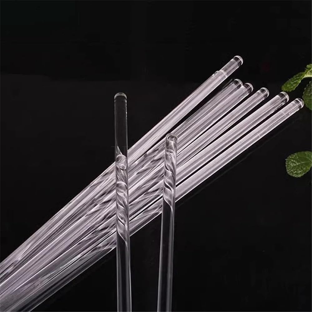 Attrezzature e forniture di laboratorio Bacchette di agitazione in vetro borosilicato da laboratorio, 5 e 10 pezzi, diametro 5/7/8/10 mm, lunghezza 100/150/200/300/350/400