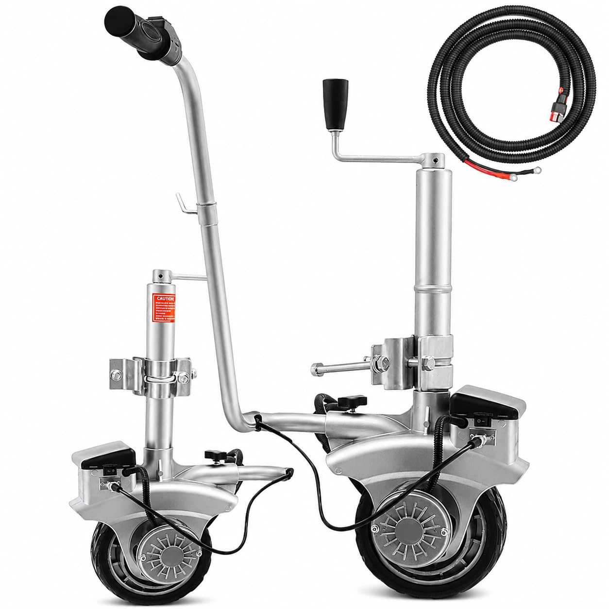 Motor eléctrico de remolque con motor de 350 W, capacidad de carga de 5000 libras, construcción de aluminio y velocidad de 5-7 m/min para caravanas y barcos