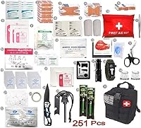 Vista 4 de Galaxy - 251 kits de primeros auxilios para supervivencia, emergencia, trauma, militar, táctico, médico, caza, camping, senderismo, pesca, bolsa