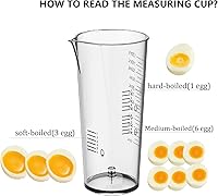 Vista 6 de Evoloop Rapid Egg Cooker Electric 6 Eggs Capacity, Soft, Medium, Hard Boiled, Poacher, Omelet Maker Egg Poacher With Auto Shut-Off, BPA Free