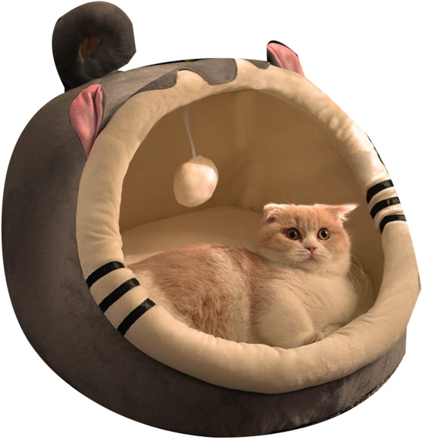 猫 ベッド 冬 猫ハウス ペット用寝袋 ドーム型 犬猫 マット クッション 寒さ対策 暖かい かわいい 休憩所 ネコちゃん 少し豊富な贈り物 洗濯可 キャットハウス イヌ キャット ドーム型猫ハウス ペット ドッグ 小型犬 ワンちゃん 寝床