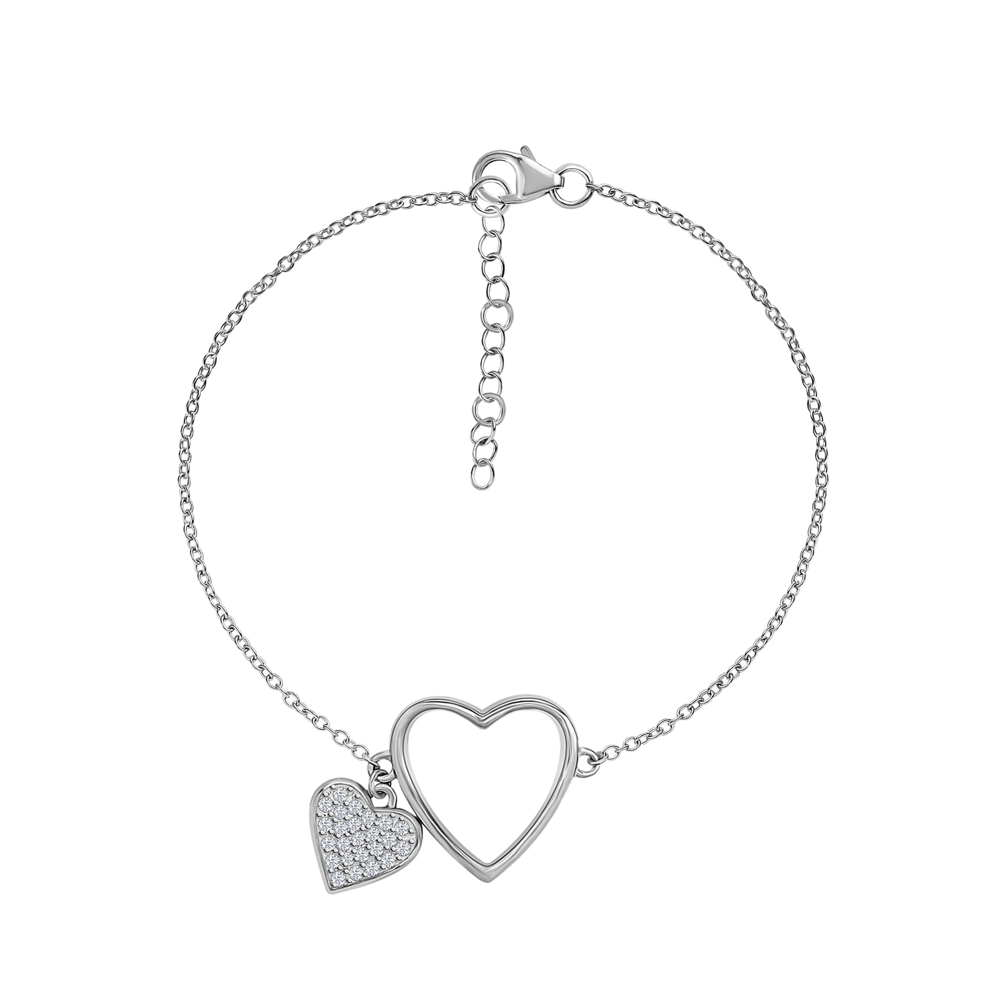 See full amazon price history chart for Ornate Jewels 925 Silver CZ American Diamond Love Heart Bracelet Gift for Women and Girls | With Certificate of Authenticity & 925 Stamp | Life-time Warranty* Ornate Jewels 925 Silver CZ American Diamond Love Heart Bracelet Gift for Women and Girls | With Certificate of Authenticity & 925 Stamp | Life-time Warranty* (B08YJX69PK) Amazon Price History, Amazon Price Tracker