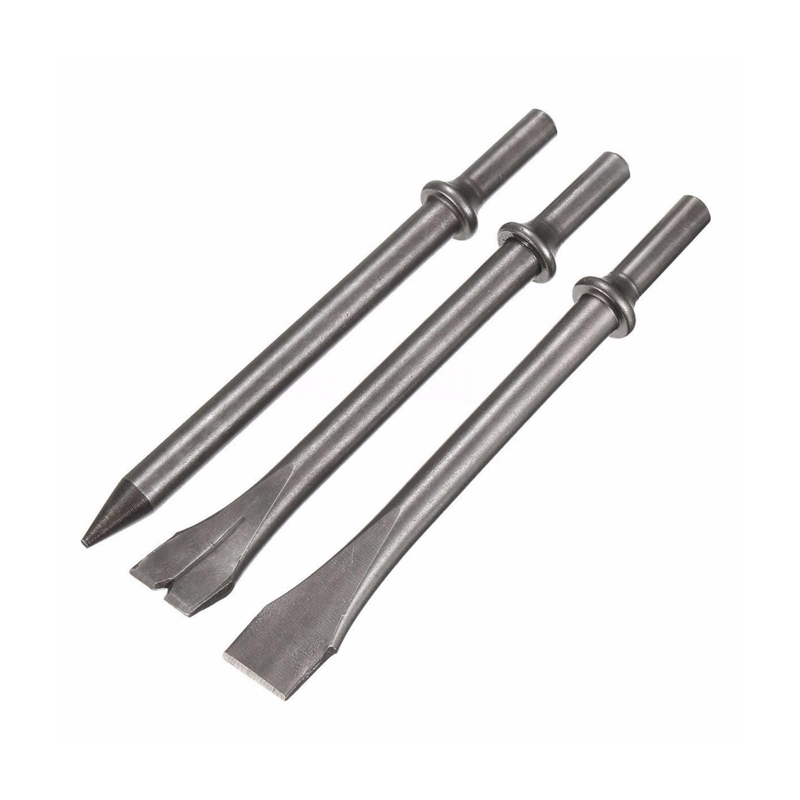 Zklgs One Color Air Hammer 3 Pcs Length Air Hammer Punch Chipping Chisel Long Bit Set Pneumatic Tool