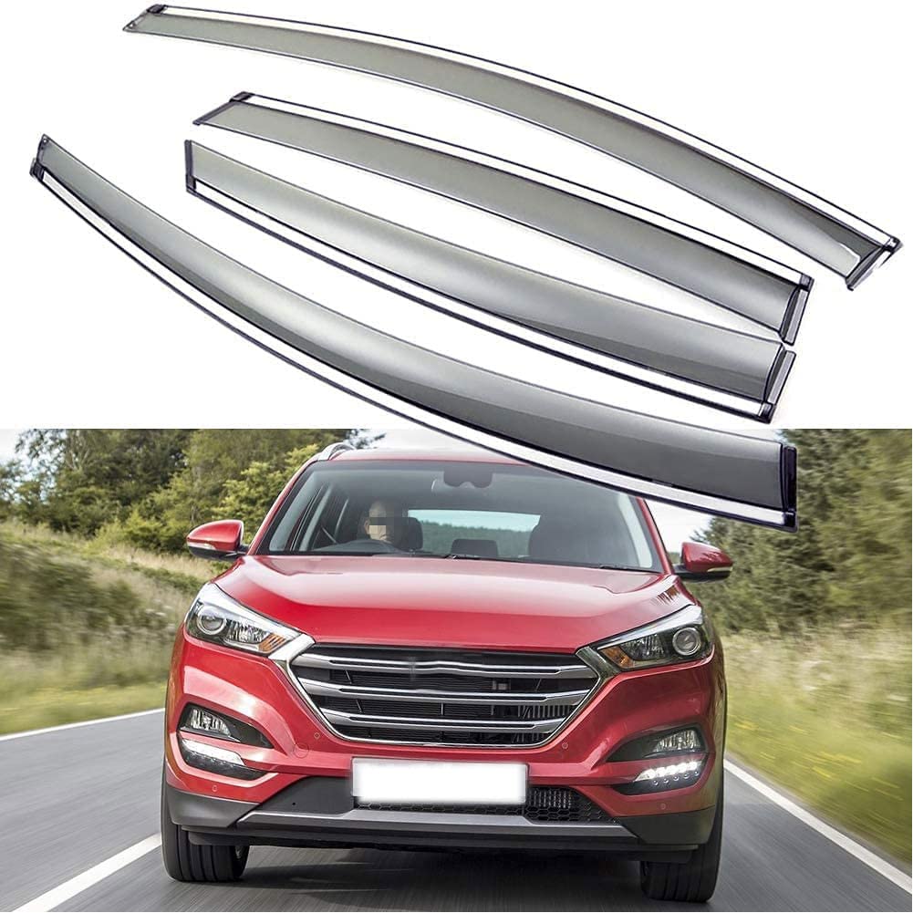 Déflecteurs D'air Sur Mesure Pour Hyundai I10 5 Portes (2014-2020) - Gris Fumé - Améliorez Votre Confort Au Volant !