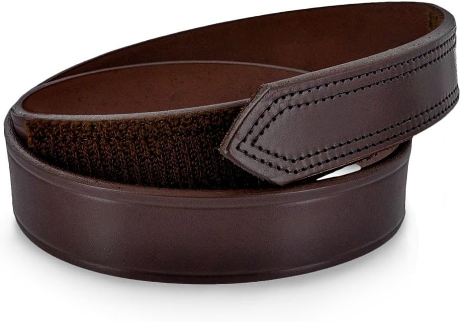 Hanks Leather Buckleless Belt - USA Made No Scratch Work Hook Belt