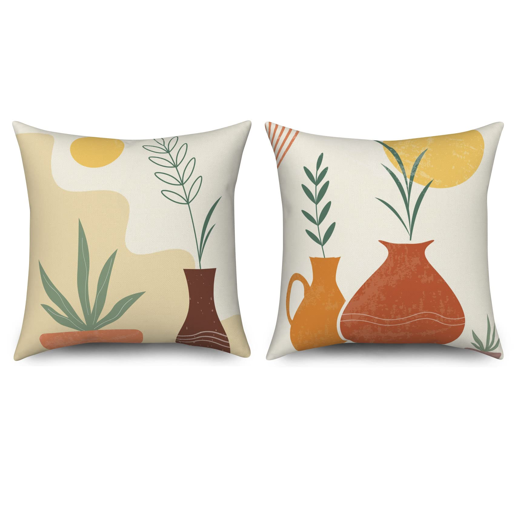 Cuscini Casa 45x45 Federe Cuscino 45x45 Cm Boho - Confezione Da 2, Pois  Nero E Crema, Lino Federe Divano Camera Letto, image size:1700x1700