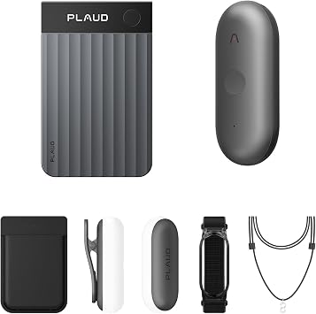 Plaud NotePin S & Plaud Note Pro Combo, AI Voice Recorder with AI Transcribe & Summarize for Lectures, Meetings, Calls