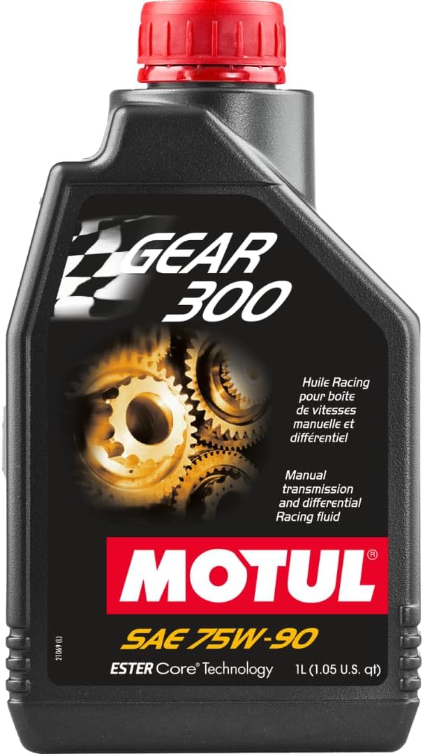 105777 / 100118, Transmission Oil, Gear 300 75W-90, 1Litre - Black