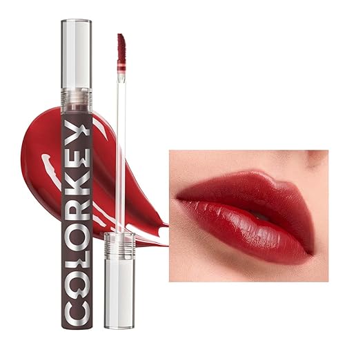 Miniatura 10 de COLORKEY Serie de espejos de labios, brillo labial hidratante con aceite esencial, tinte labial brillante de alto brillo, labios hidratados y de