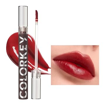 COLORKEY Lip Gloss Mirror Series, Hydrating Lip Gloss with Essential oil, High Shine Glossy Lip Tint, Hydrated & Fuller-looking Lips, Long-Lasting Liquid LipstickR702