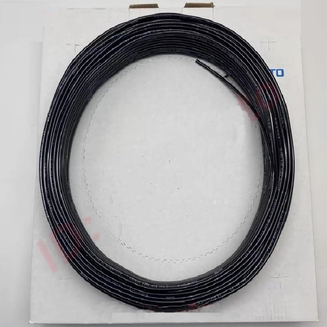 Original PUN-H-12X2-TSW-200 8048714 Black Plastic tubing，8 mm ID,12 mm OD,200 Meters Length,W.P:-0.95 bar - 10 bar,A.T:-35 °C - 60 °C，TPE-U(PU)