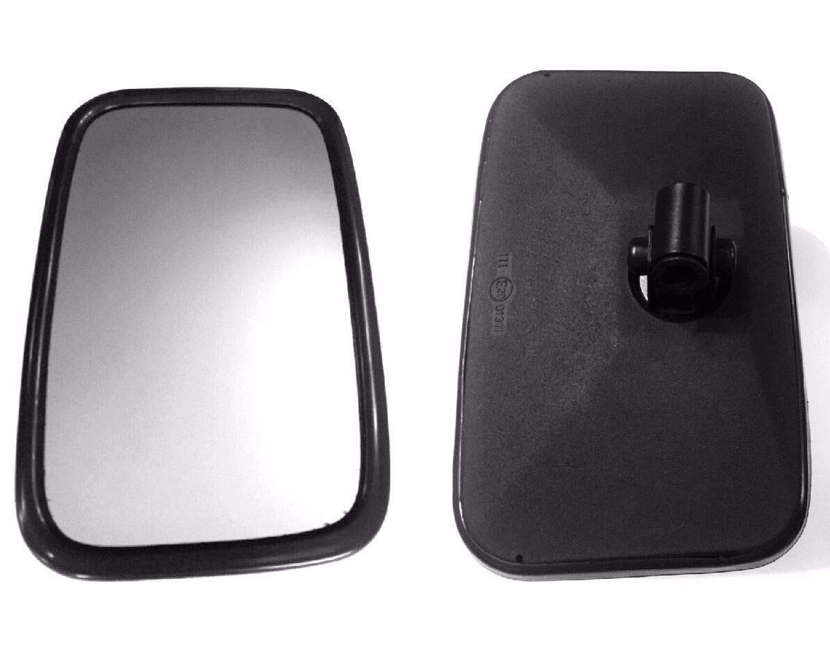 2x Außenspiegel ø10-18 Bagger Transporter UNIVERSAL 245x160 mm Spiegelhalter SET