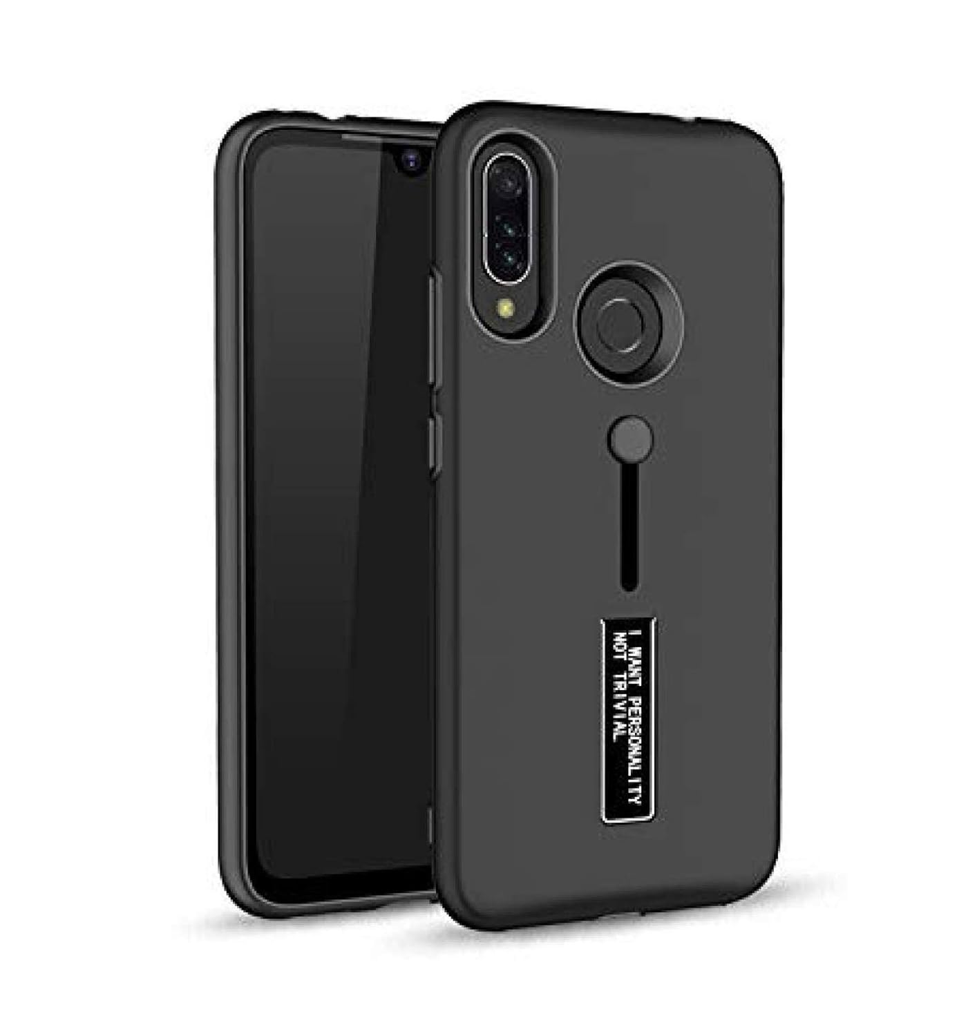 CEFFON Personality TPU Dual Layer with Stand & Finger Holder Back Cover