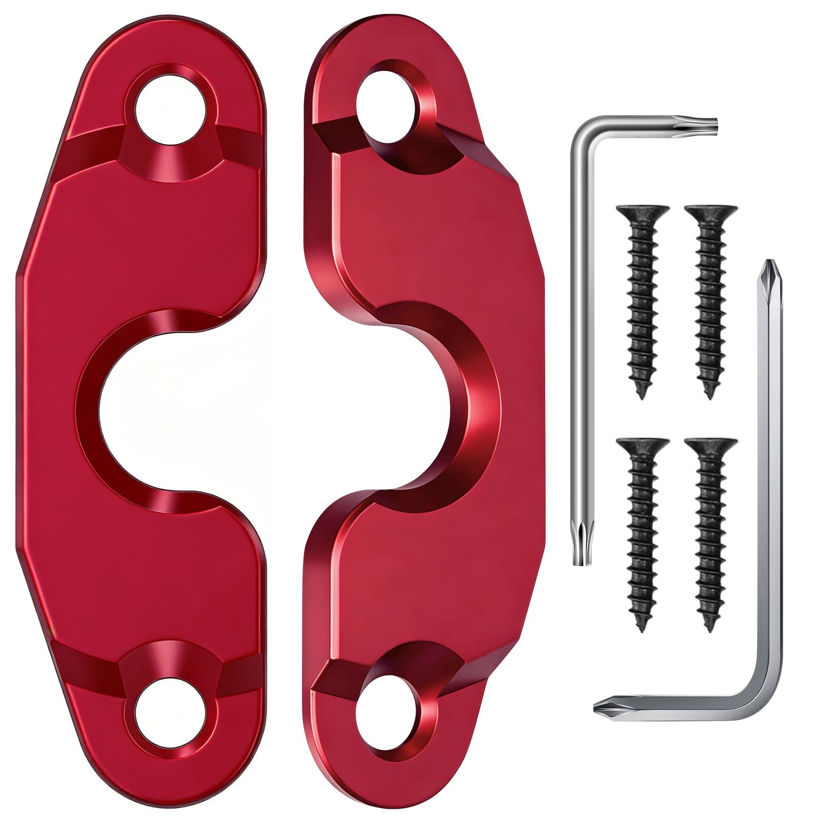 Upgraded Aluminum Alloy Sun Visor Repair Kit for Jeep, Veharvim 2 Pack Heavy Duty Sun Visor Clip Compatible with Jeep Wrangler JK 2018/ Wrangler JL