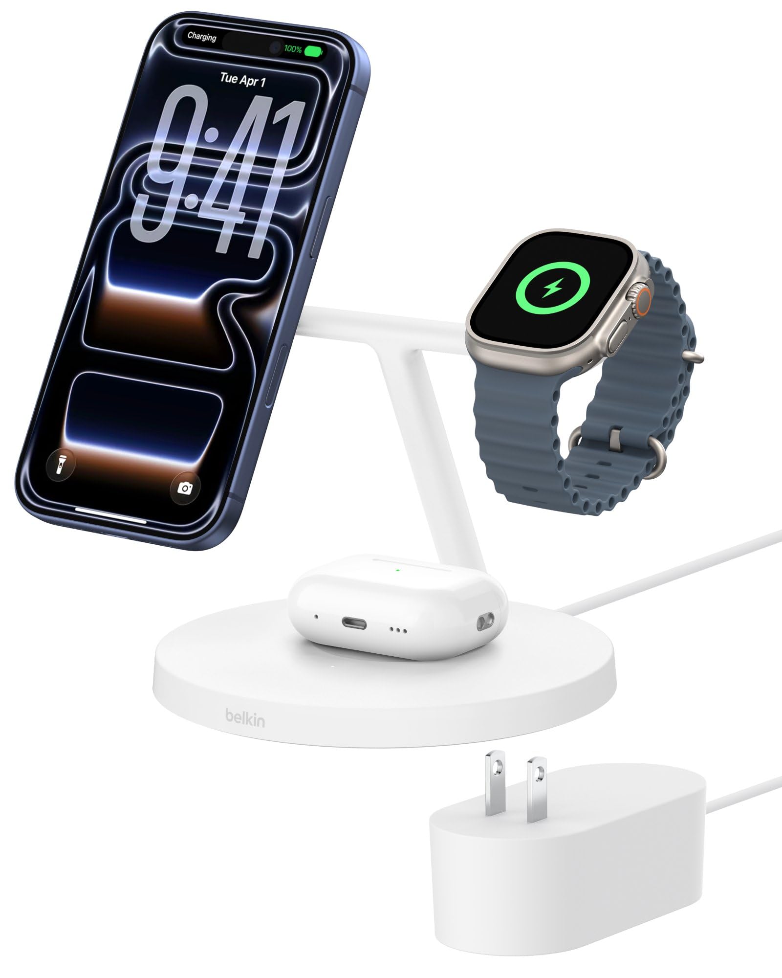 Belkin iPhone + Apple Watch 用充電器 Amazon.co.jp: Belkin ワイヤレス充電器 iPhone + Apple Watch用