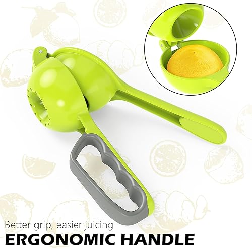Miniatura 5 de M MOLLBOK Exprimidor de limón, exprimidor manual de cítricos de aluminio, herramientas de cocina para exprimidor de cítricos y apto para