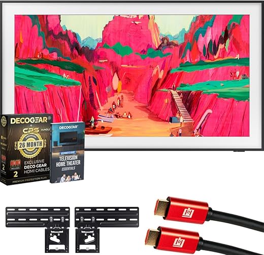Samsung 65" The Frame Pro 4K Neo QLED Smart TV Bundle with Protection
