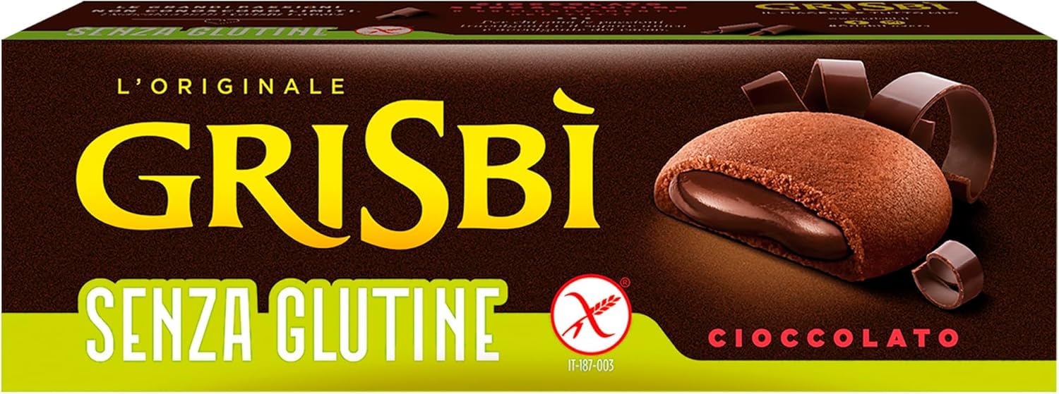 Italian Gourmet Grisbì Biscotti Senza Glutine Cioccolato Kekse 12 x 150g