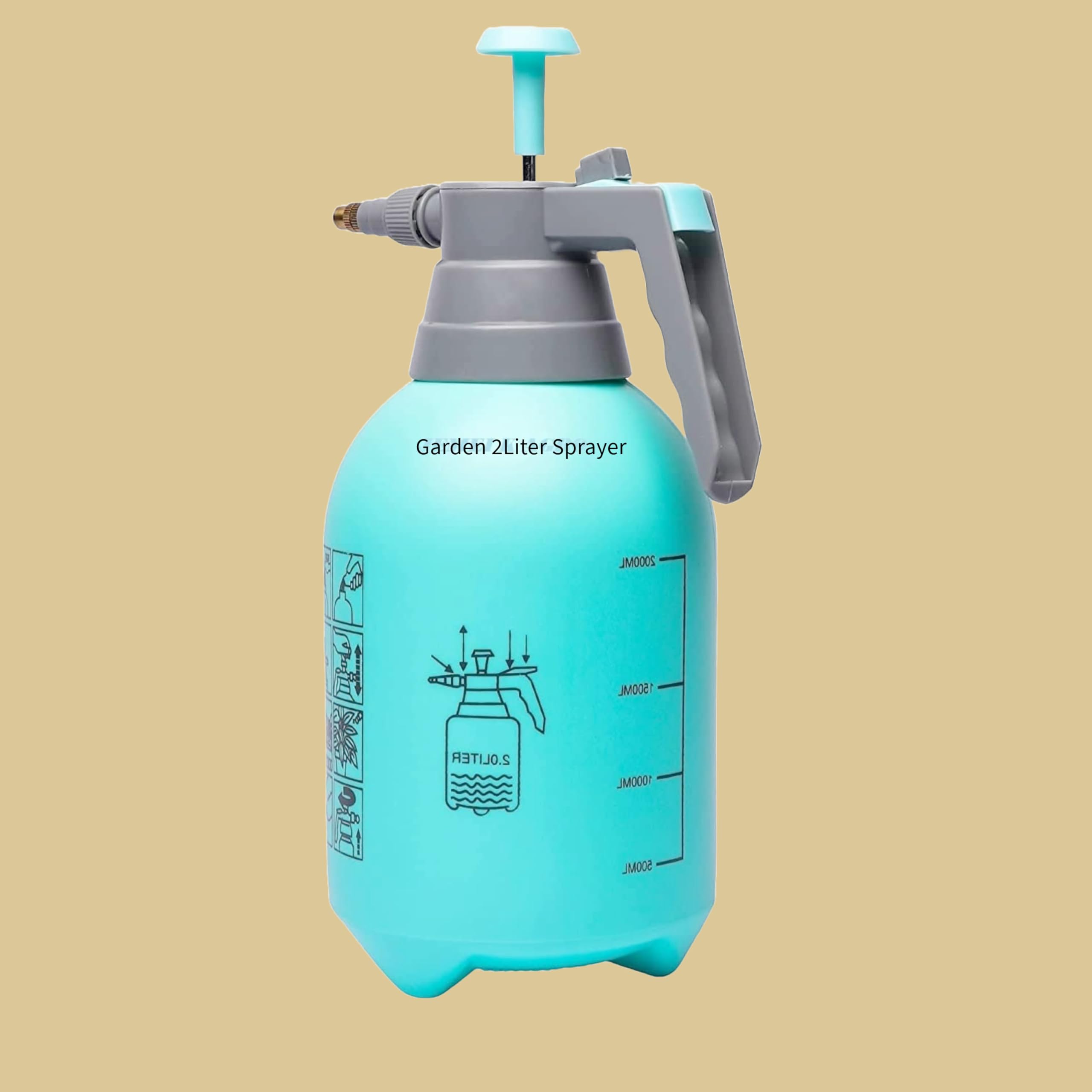 Garden Water Sprayer 2L | Pressure Spray Pump for Home Garden | Garden Spray Pump | Garden Watering Can (B0CW8WCWZR) Amazon Price History, Amazon Price Tracker
