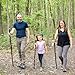 Hickory Hollow, 40” Kids Walking Stick – Handcrafted Hickory Wood Hiking Staff with Leather Strap & Non-Slip Tip – Durable & Lightweight for Young Adventurers (Ole Hickory, 40