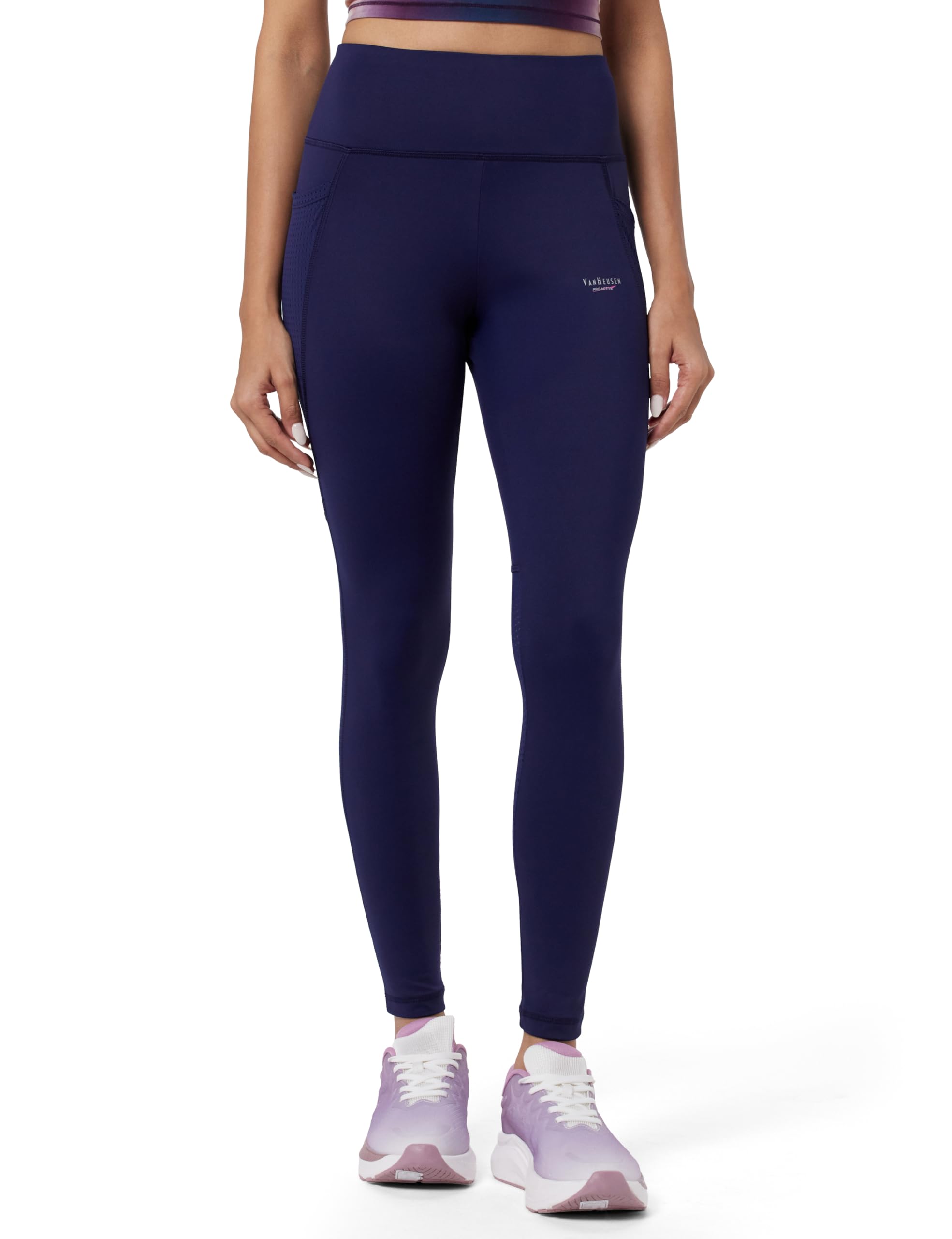 Van Heusen Women's Stretch Fit High Rise Proactive Elite High Stretch Leggings - Moisture Wicking, Moderate Compression