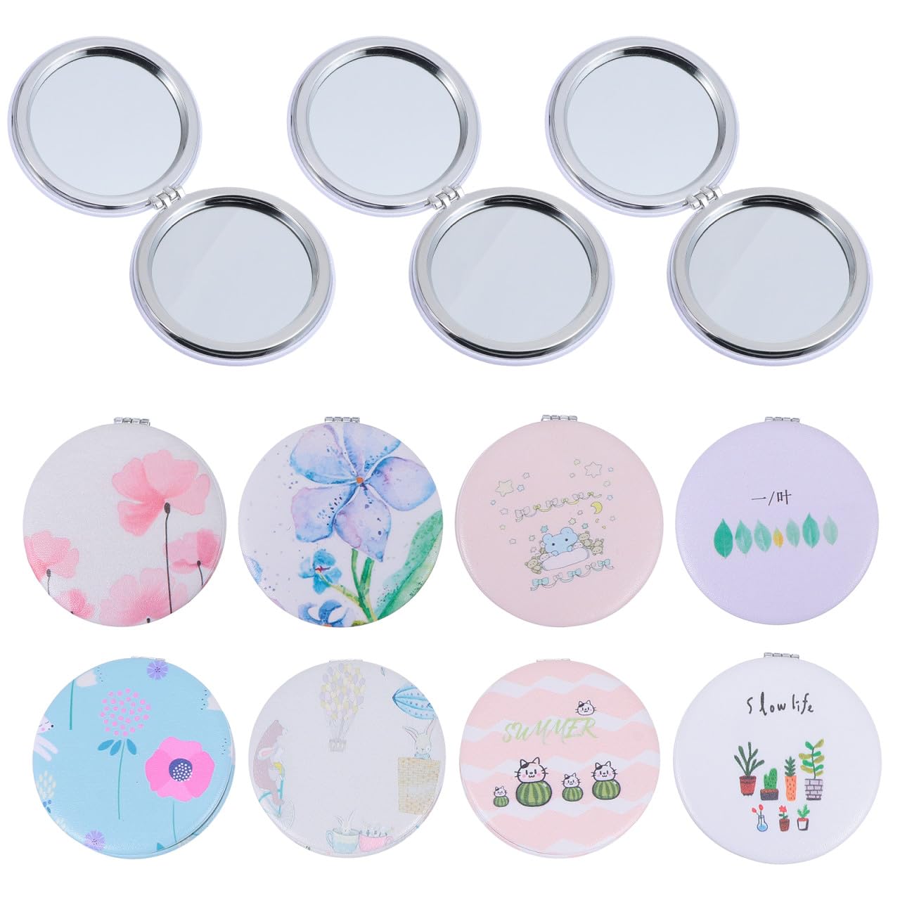 Miroir de poche compact pour maquillage en déplacement lot de 12 petits miroirs de voyage