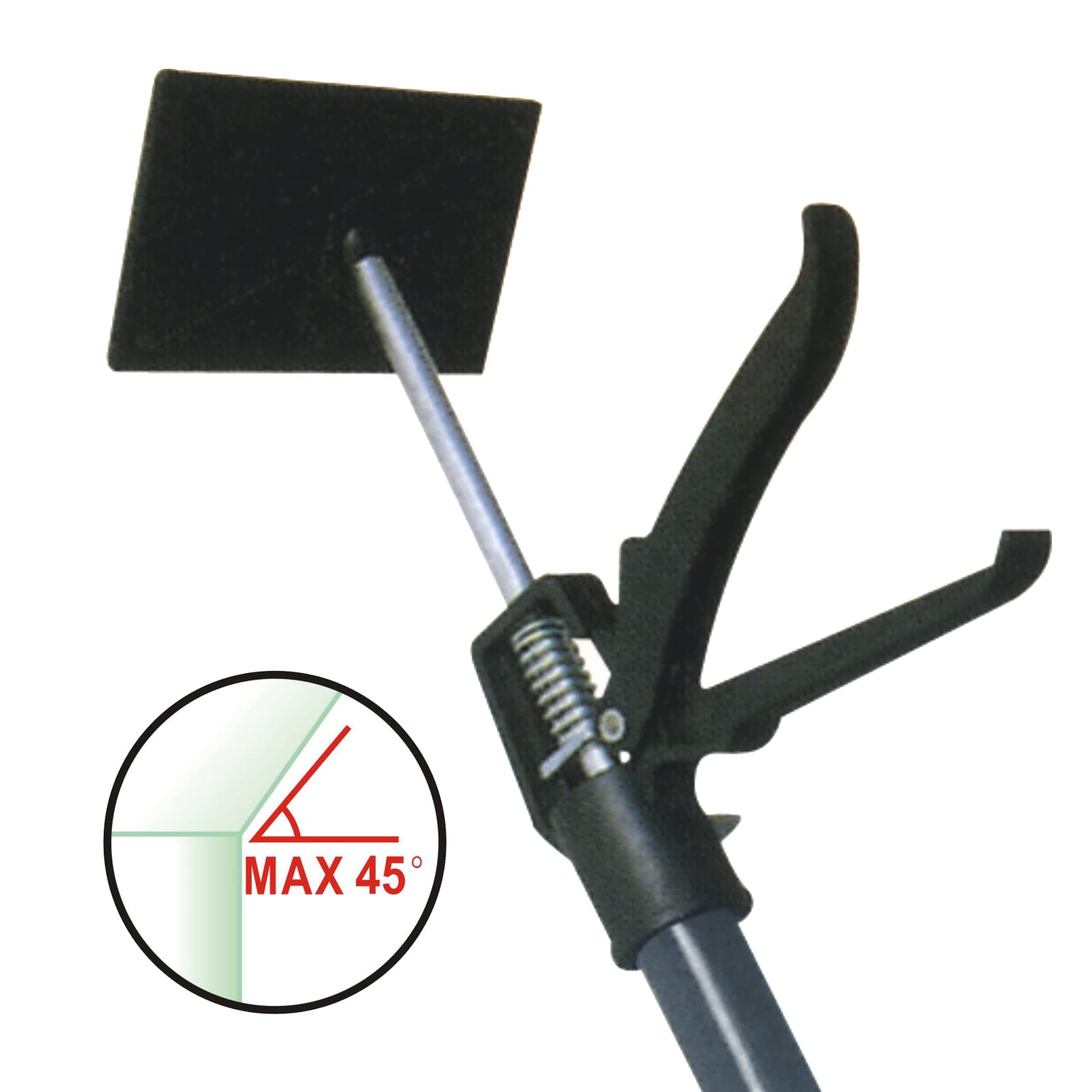MAUK® Profi Tür Zargenspanner Einhandstütze Montagestütze Deckenstütze Teleskopstütze | 2er Set, höhenverstellbar | 115-290 cm/bis 30 kg - Grau | Stütze für Katzennetz/Tiernetz