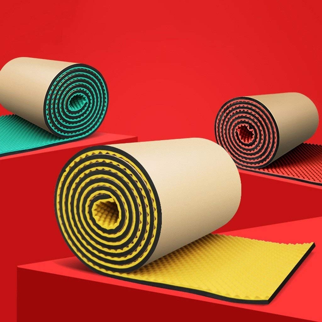Pannelli acustici, Cuscinetto fonoassorbente Autoadesivo, Porta a Muro Facile da installare Cotone fonoassorbente Studio Soggiorno Pa Acustico,Black
