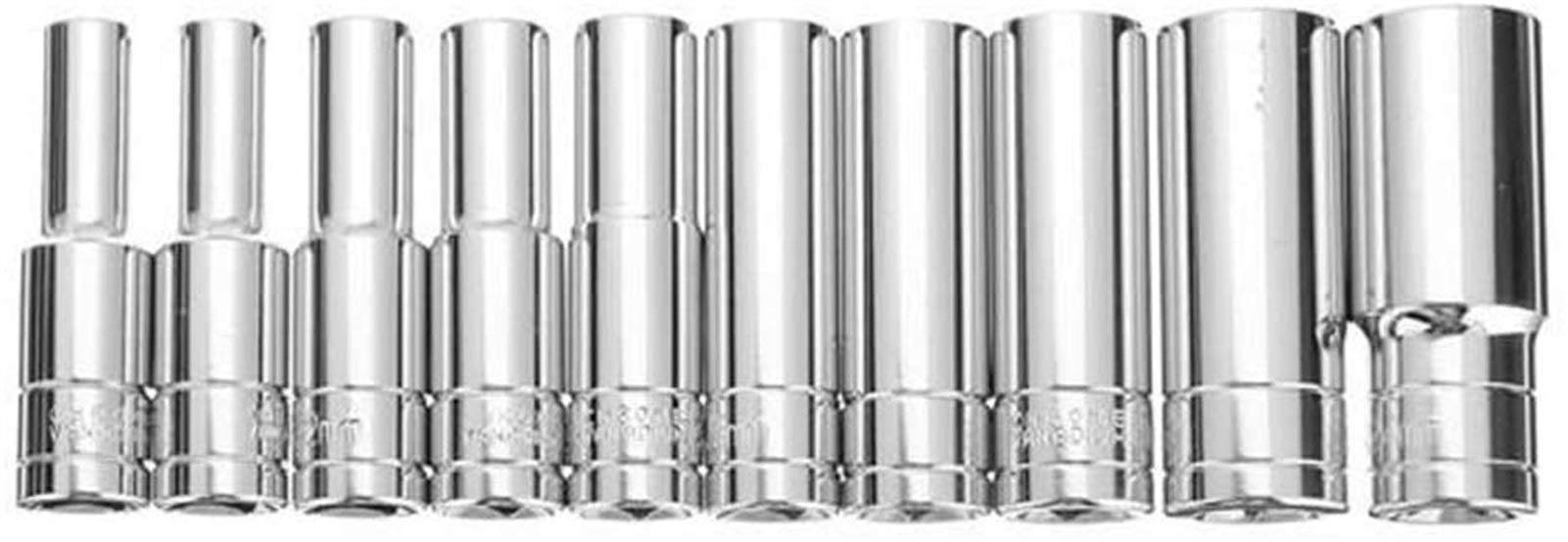 Narzędzia Zestaw wierteł 10 szt. 1,3 cm Napęd Heavy Duty Głębokie Gniazda udarowe 6 Punktów Metryczny 8-24mm Adapter Gniazda do Narzędzia Obrotowego Bit