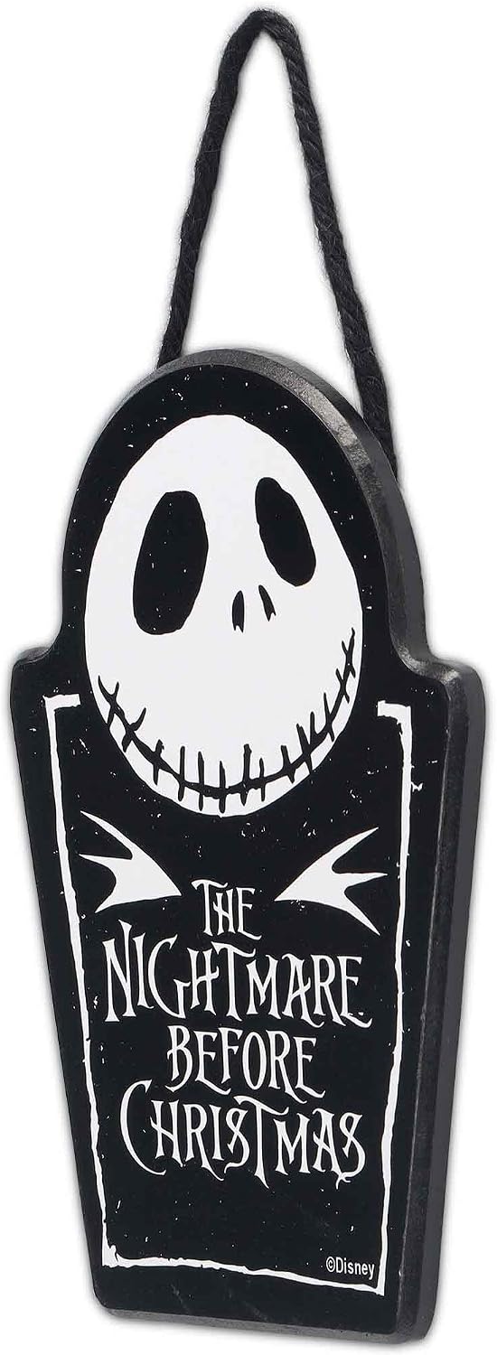Disney The Nightmare Before Christmas Jack Skellington Hanging Wood Sign image 2