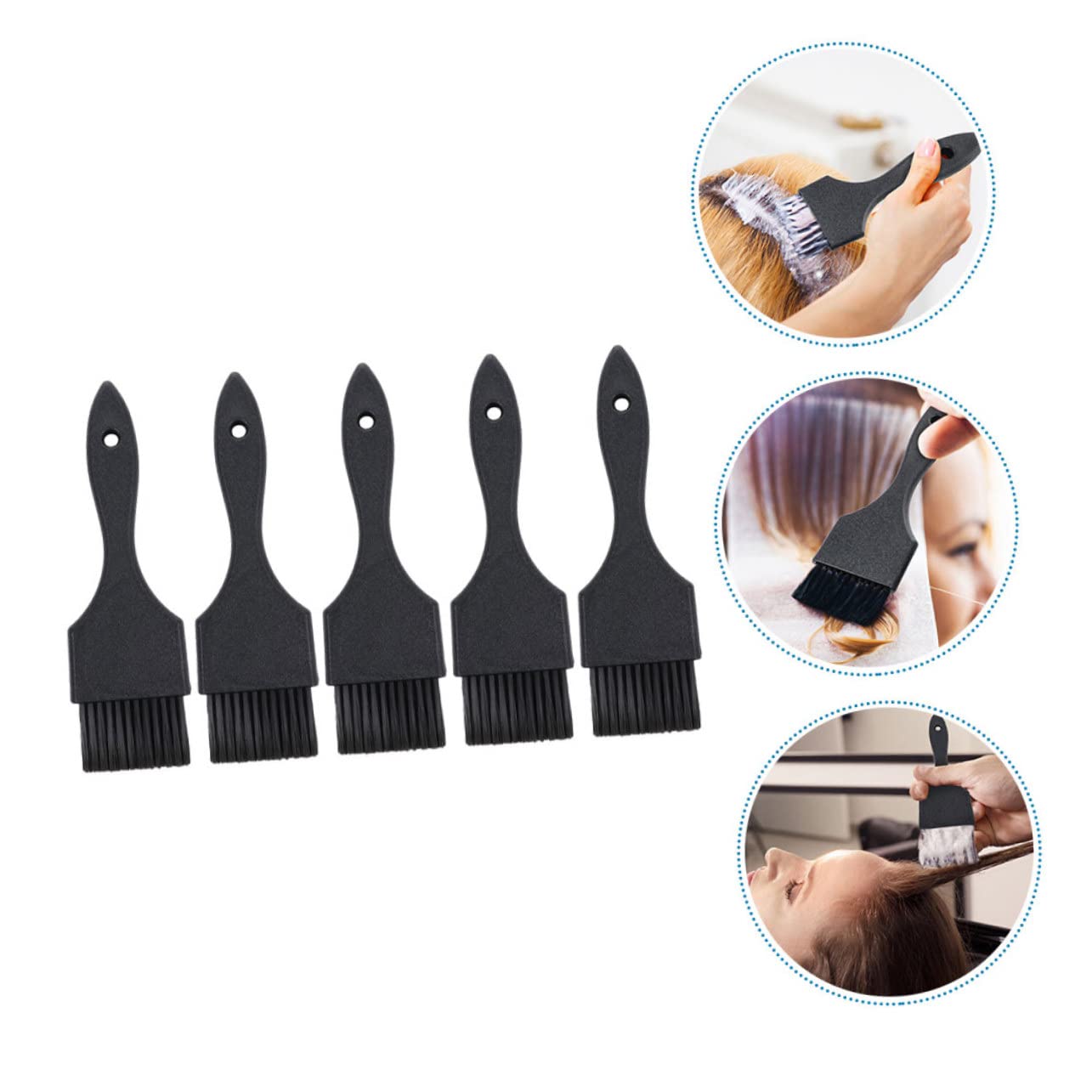 5pcs Hair Highlighting Brush for Coloring Balayage Comb Barber Tool Soft Hair Dyeing Salon Dyeing Tool