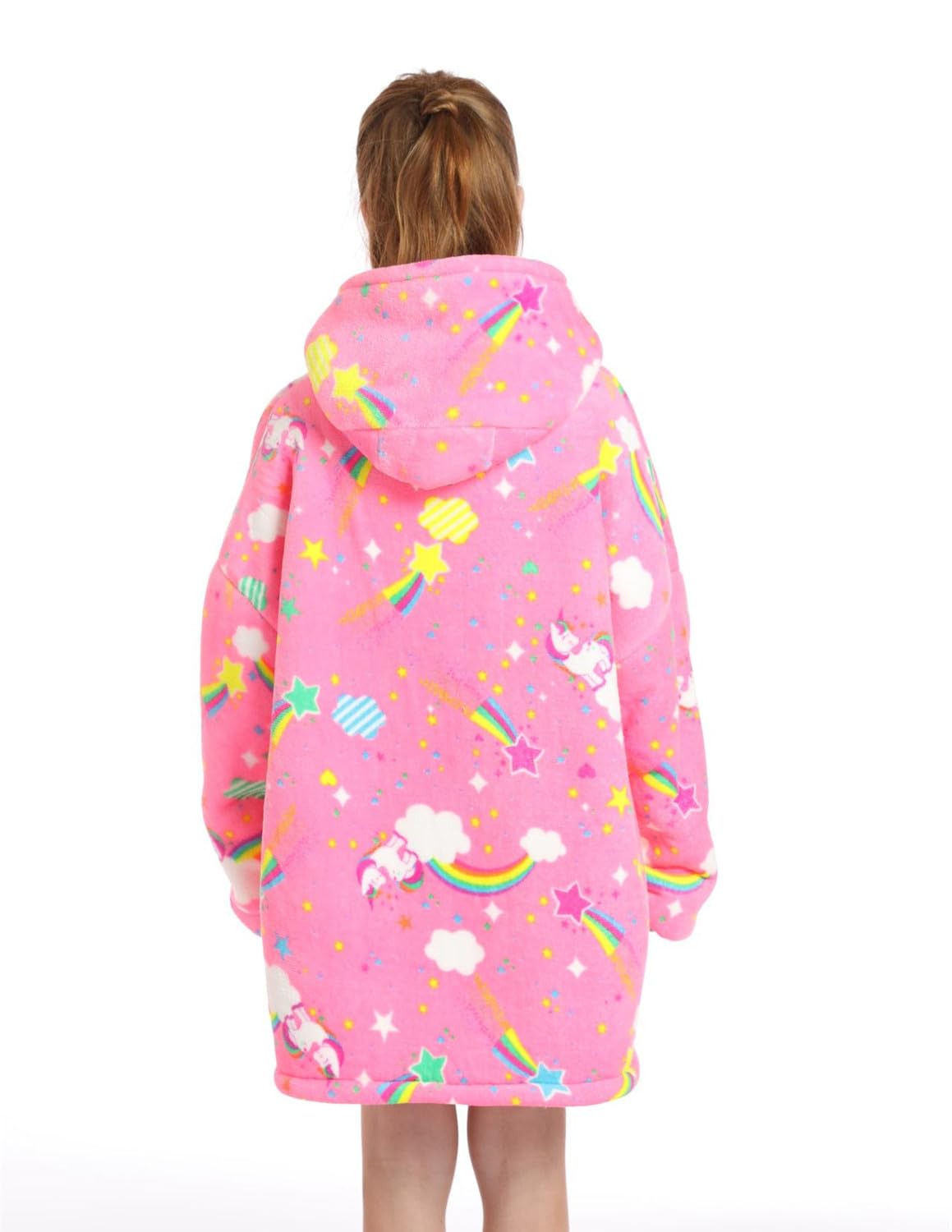 Sudadera con Capucha para Niñas Sudadera con Capucha de Gran Tamaño para Niños con Bolsillo Ropa de Invierno